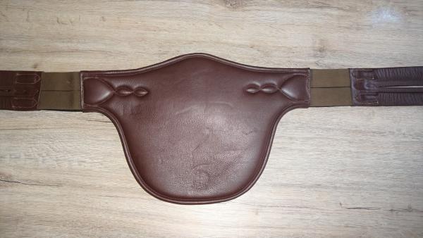 Stollenschutzgurt aus Leder, dunkelbraun, 120 cm, II. Wahl